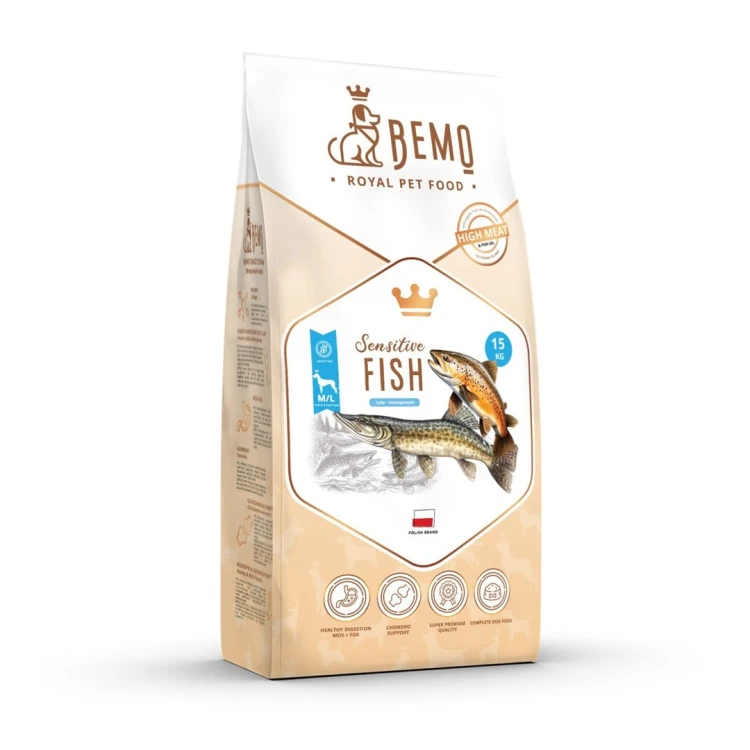 Bemo Karma sucha Sensitive Fish - ryba medium/large 15kg