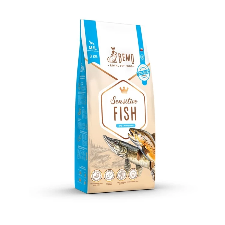 Bemo Karma sucha Sensitive Fish - ryba medium/large 3kg