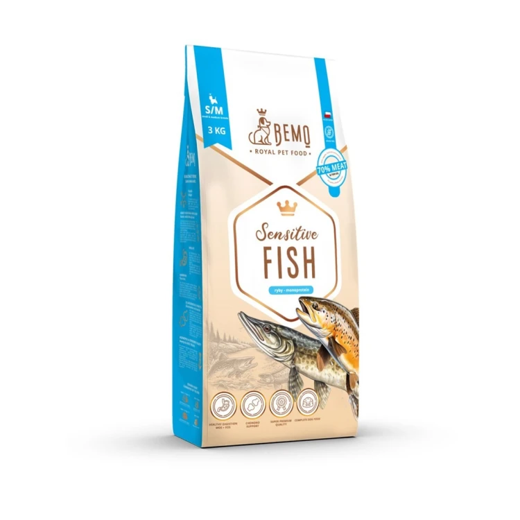 Bemo Karma sucha Sensitive Fish - ryba small/medium 3kg