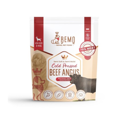 Bemo Cold Pressed Beef Angus - karma tłoczona na zimno dla psów z wołowiną Angus 3kg