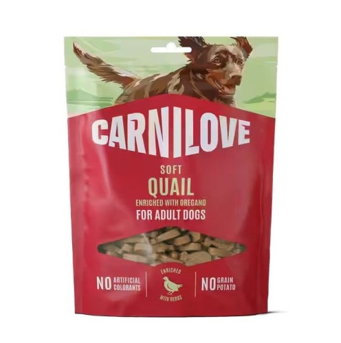 CARNILOVE Dog SOFT  Snack Quail enriched with Oregano 200 g