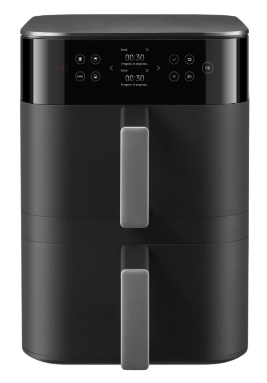 Xiaomi Smart Double Stack Air Fryer 12L Podwójny Autonomiczny 2800 W Frytkownica na gorące powietrze Czarny