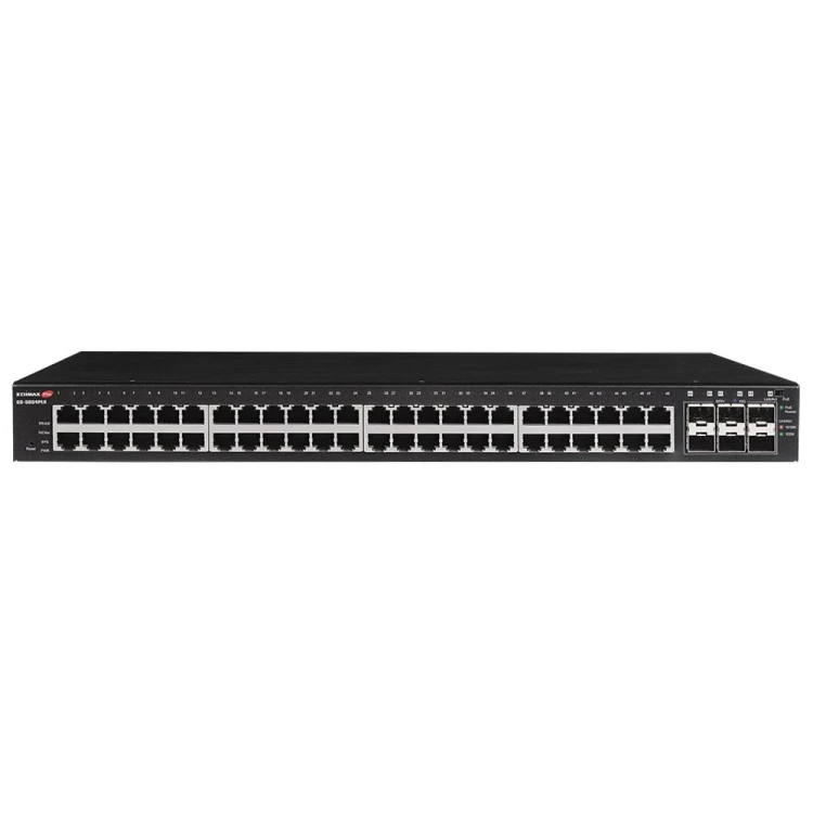 Edimax GS-5654PLX przełącznik sieciowy Zarządzany Gigabit Ethernet (10/100/1000) Obsługa PoE Czarny