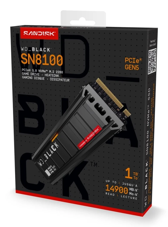 Western Digital Black SN8100 1 TB M.2 PCI Express 5.0 NVMe TLC 3D NAND