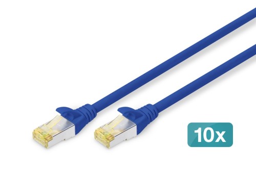 Digitus Kabel krosowy CAT 6A S/FTP, 10 sztuk