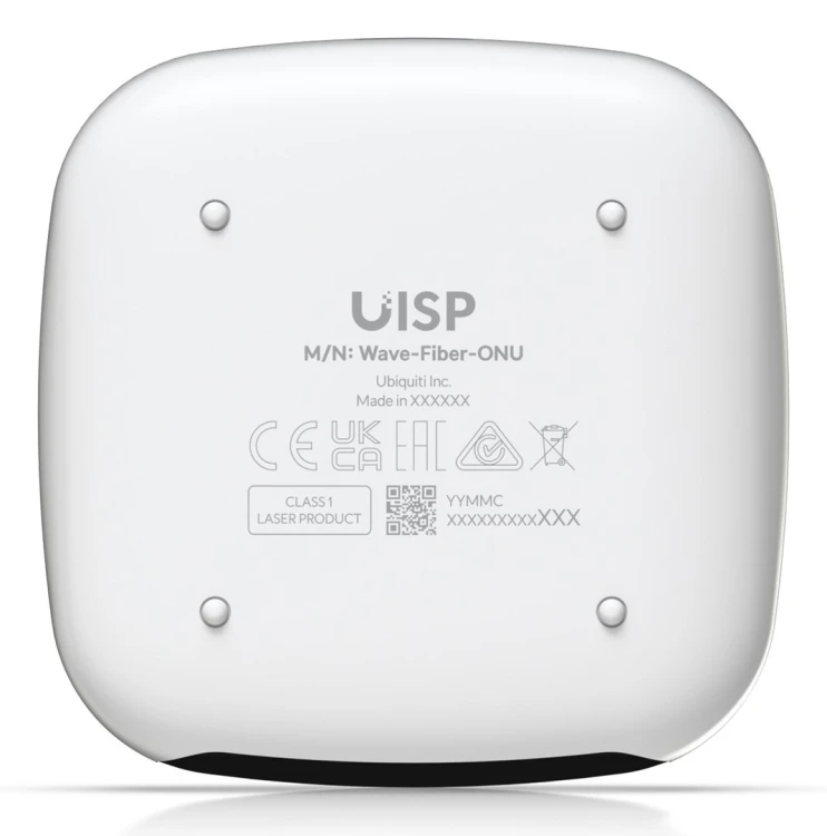 Ubiquiti WaveFiber ONU konwerter sieciowy 2488 Mbit/s 1490 nm Czarny, Biały