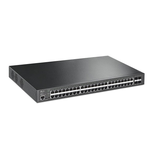 TP-Link JetStream TL-SG3452XP przełącznik sieciowy Zarządzany L2+ Gigabit Ethernet (10/100/1000) Obsługa PoE 1U Czarny