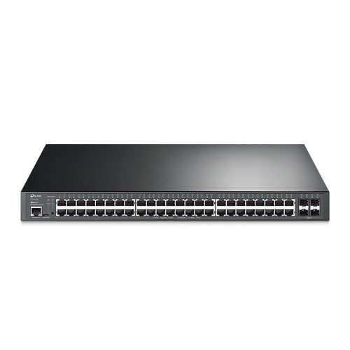 TP-Link JetStream TL-SG3452XP przełącznik sieciowy Zarządzany L2+ Gigabit Ethernet (10/100/1000) Obsługa PoE 1U Czarny