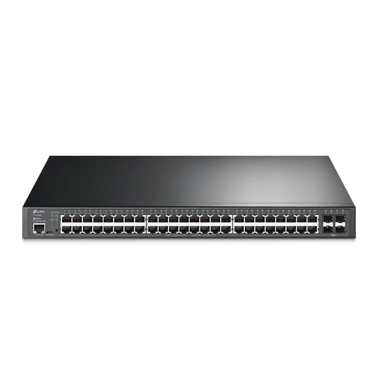 TP-Link JetStream TL-SG3452XP przełącznik sieciowy Zarządzany L2+ Gigabit Ethernet (10/100/1000) Obsługa PoE 1U Czarny