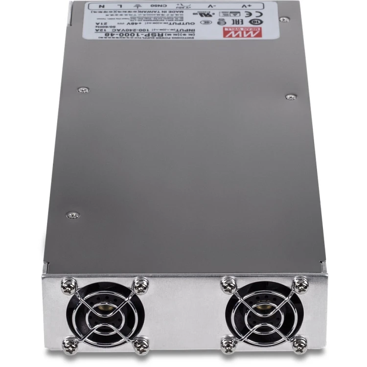 Zasilacz TRENDnet TI-RSP100048 do montażu w szafie serwerowej, AC 100-240 V, 1000 W, Aktywny PFC, 4U, 48,3 cm (19")