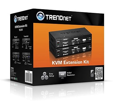 Zestaw rozszerzeń TRENDnet KVM USB Zwiększony zasięg do 100 m