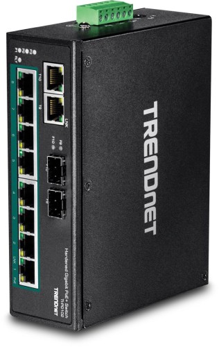 Trendnet TI-PG102, Niezarządzany, Gigabit Ethernet (10/100/1000), Pełny dupleks, Power over Ethernet (PoE), Możliwość montażu na ścianie