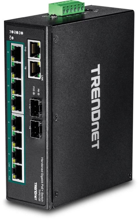 Trendnet TI-PG102, Niezarządzany, Gigabit Ethernet (10/100/1000), Pełny dupleks, Power over Ethernet (PoE), Możliwość montażu na ścianie