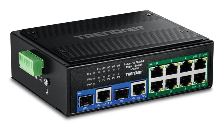 Switch TRENDnet 10-PORT PRZEMYSŁOWY GIGABIT 400W