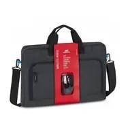 Rivacase Regent 8058 43,9 cm (17.3") Obudowa na messenger Czarny, Cyjan