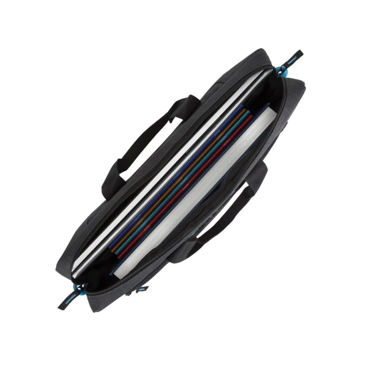 Rivacase Regent 8058 43,9 cm (17.3") Obudowa na messenger Czarny, Cyjan