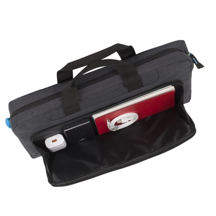 Rivacase Regent 8058 43,9 cm (17.3") Obudowa na messenger Czarny, Cyjan