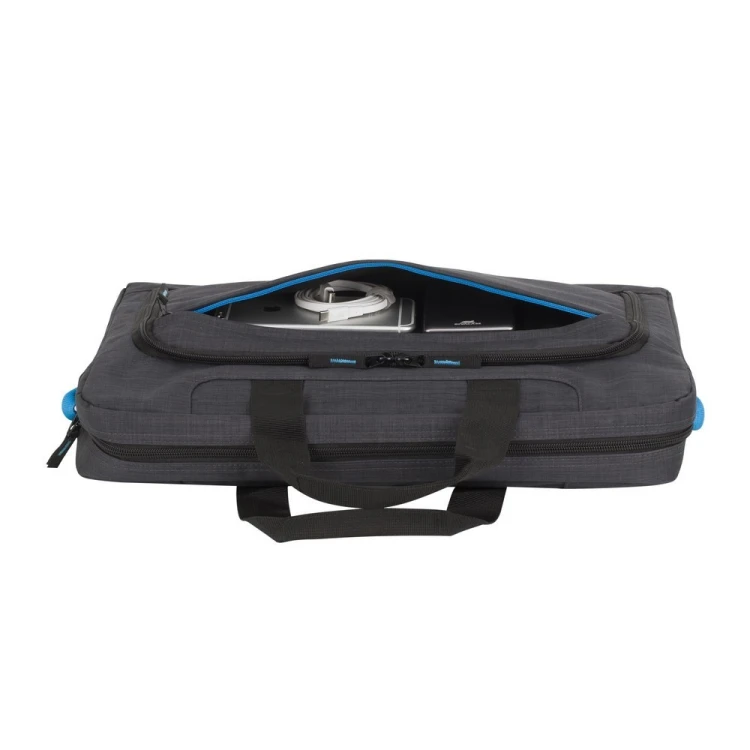 Rivacase Regent 8058 43,9 cm (17.3") Obudowa na messenger Czarny, Cyjan