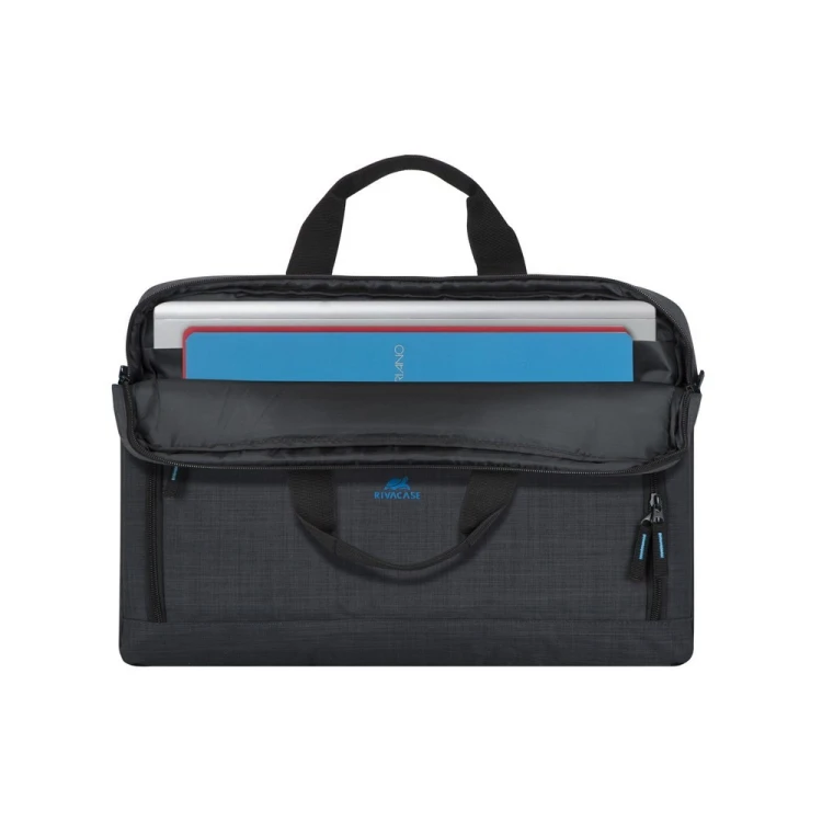 Rivacase Regent 8058 43,9 cm (17.3") Obudowa na messenger Czarny, Cyjan