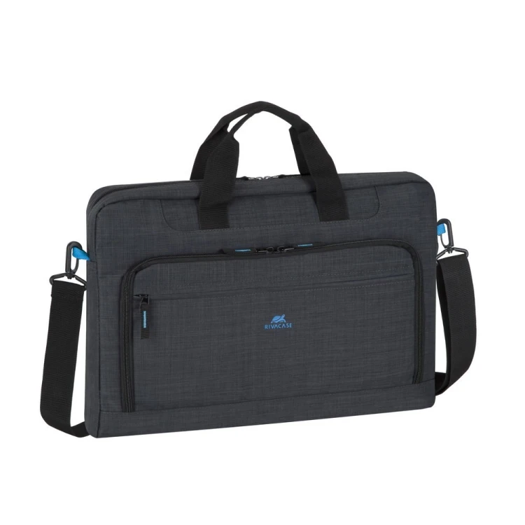 Rivacase Regent 8058 43,9 cm (17.3") Obudowa na messenger Czarny, Cyjan