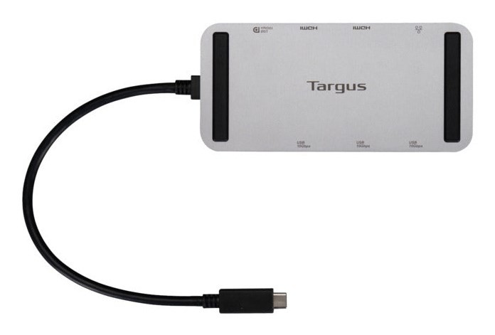 Targus DOCK429GL stacja dokująca Przewodowa USB4 Srebrny