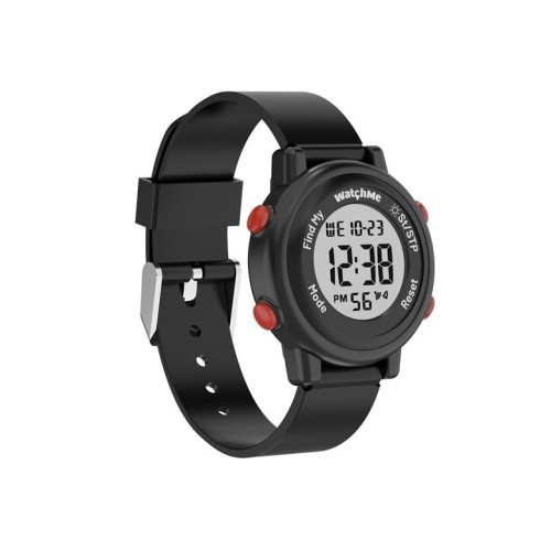 DIGITAL WATCH SPONGE WATCHME BLACK