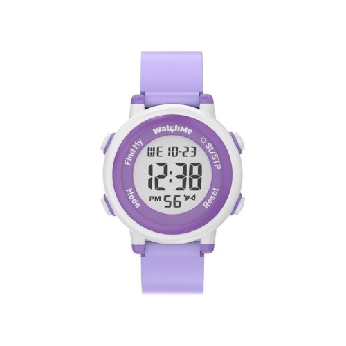 Zegarek dla dzieci Sponge WatchMe Kids ( Apple Find My, wodoodporność 3 ATM, bateria do 1 roku, Fioletowy)