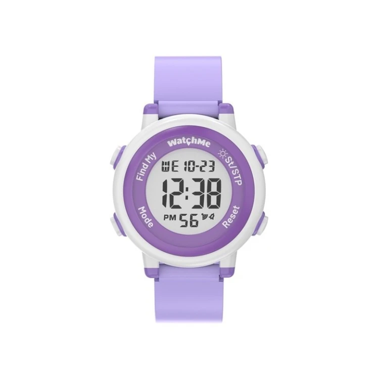 Zegarek dla dzieci Sponge WatchMe Kids ( Apple Find My, wodoodporność 3 ATM, bateria do 1 roku, Fioletowy)