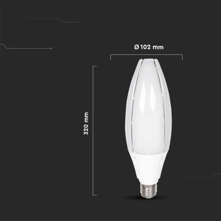 Żarówka LED V-TAC VT-260 SKU 21187 SAMSUNG CHIP 60W E40 4000K 6500lm Biały