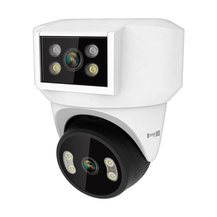 Kamera WiFi Kruger&Matz Connect C180 2x Obiektyw PTZ 360° 2K Tuya Smart Life Kolor Nocą Audio AI