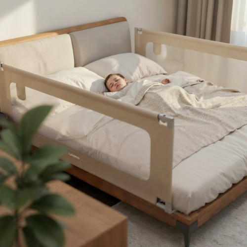 Barierka ochronna do łóżka Cover 46 Beige 160 cm