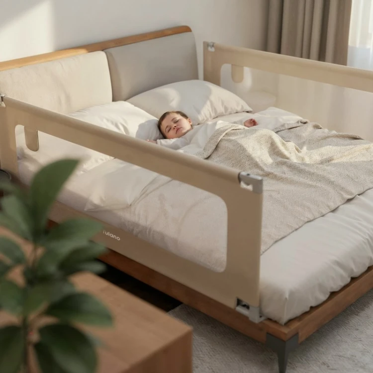 Barierka ochronna do łóżka Cover 46 Beige 160 cm
