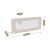 Barierka ochronna do łóżka Cover 46 Beige 160 cm