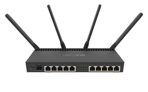 Mikrotik RB4011iGS+5HacQ2HnD-IN router bezprzewodowy Gigabit Ethernet Dual-band (2.4 GHz/5 GHz) Czarny