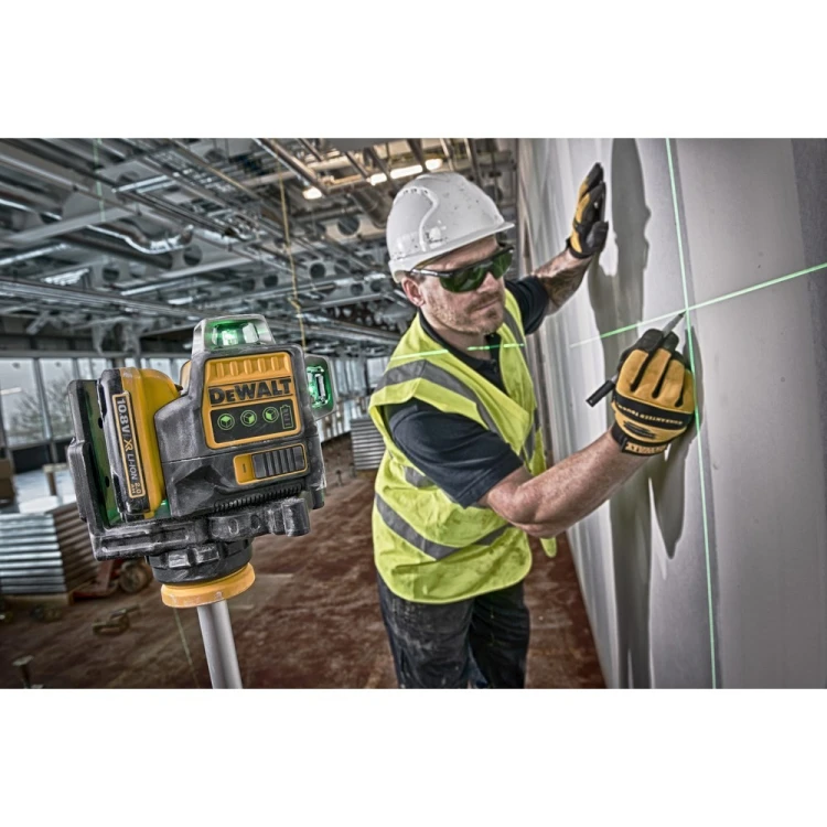 Laser samopoziomujący DeWalt DCE089D1G-QW 3 wiązki 360° 10,8V zielony