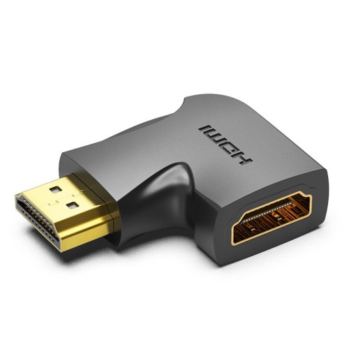 Adapter HDMI Vention 270 stopni męski na żeński pionowy płaski czarny
