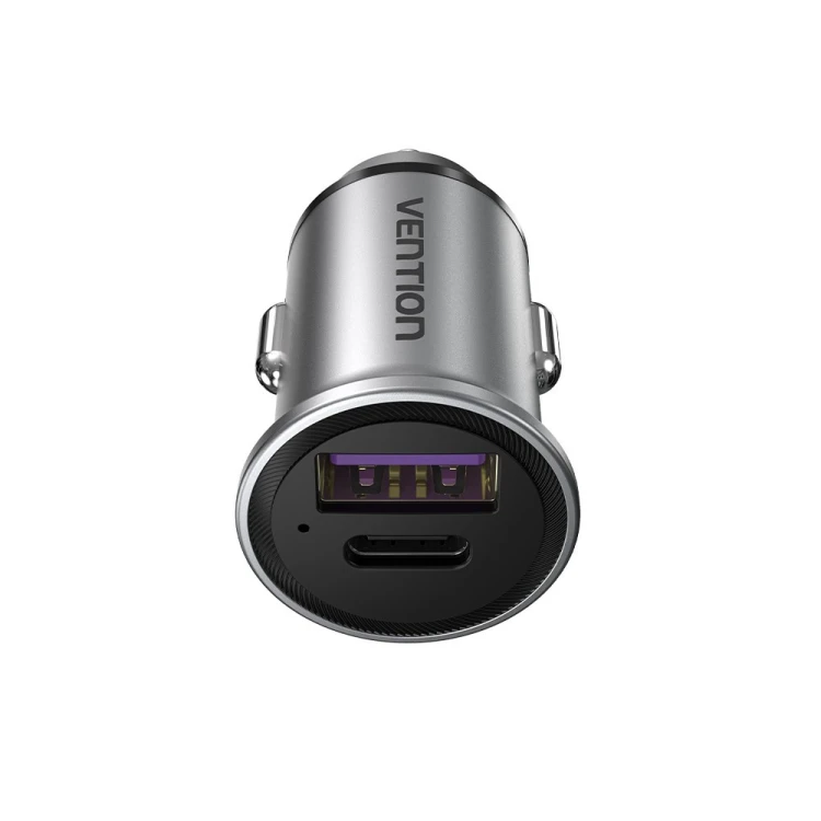 Ładowarka samochodowa Vention USB-A USB-C 30W PD