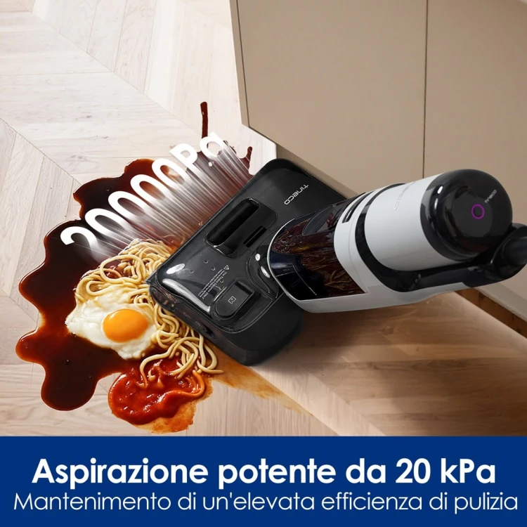 Tineco FloorOne i5 Stretch PLUS Odkurzacz pionowy Bateria Suchy i Mokry Bez worka Szary 2,5 Ah