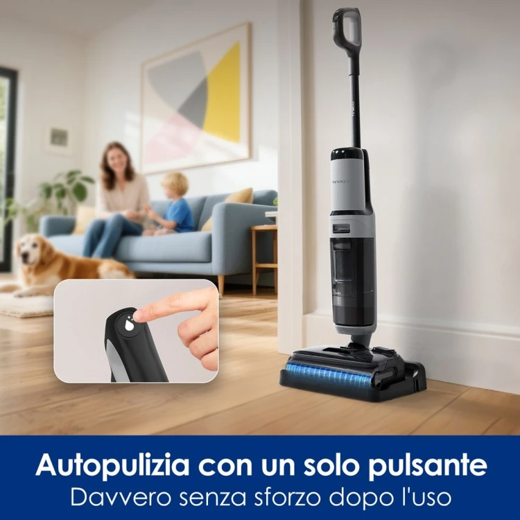 Tineco FloorOne i5 Stretch PLUS Odkurzacz pionowy Bateria Suchy i Mokry Bez worka Szary 2,5 Ah