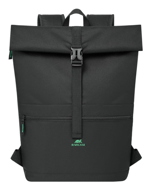 Rivacase Gremio plecak City backpack Czarny Poliester, Przetworzony politereftalan etylenu (rPET)