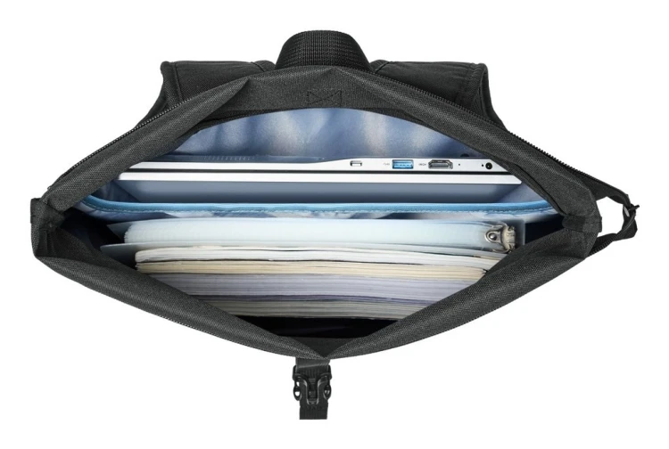 Rivacase Gremio plecak City backpack Czarny Poliester, Przetworzony politereftalan etylenu (rPET)