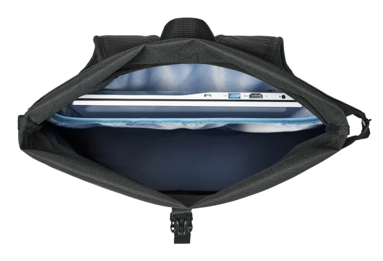 Rivacase Gremio plecak City backpack Czarny Poliester, Przetworzony politereftalan etylenu (rPET)