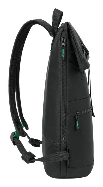Rivacase Gremio plecak City backpack Czarny Poliester, Przetworzony politereftalan etylenu (rPET)
