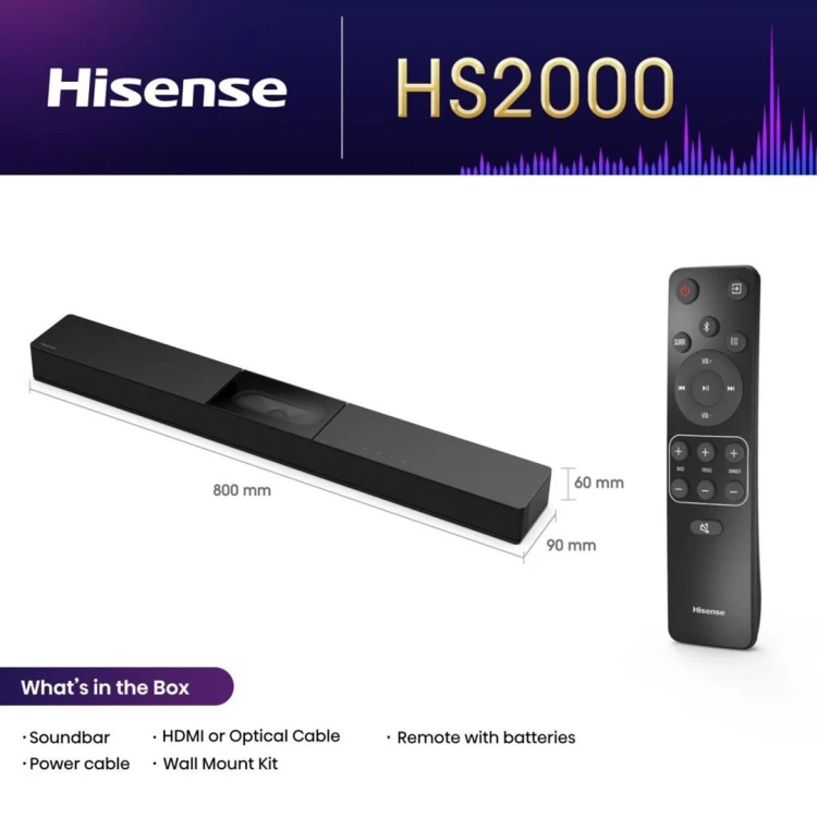 Hisense HS2000 2.1 kan. 240 W