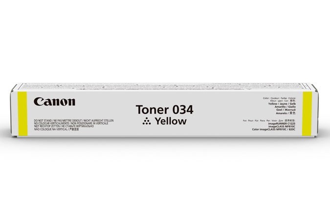 Canon 034 kaseta z tonerem 1 szt. Oryginalny Żółty