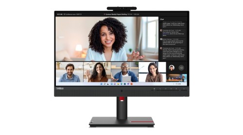 Lenovo Monitor ThinkVision 23.8" T24mv-30 16:9 Panel IPS 1920 x 1080  Lift USB Hub Daisy Chain Ethernet RJ45 Camera & Speakers DP HDMI