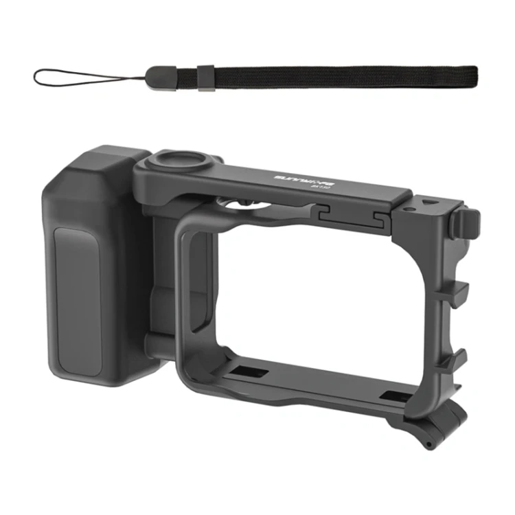 Sunnylife Zestaw vlogowy do Insta360 GO Ultra - Smycz – cold shoe (czarny).