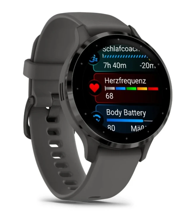 Zegarek sportowy Garmin Venu 3S AMOLED 41mm Pebble Grey