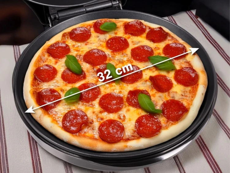 ELDOM URZADZENIE DO PIZZY ST1000 PIZZO 1450W ŚREDNICA PŁYT 32 CM