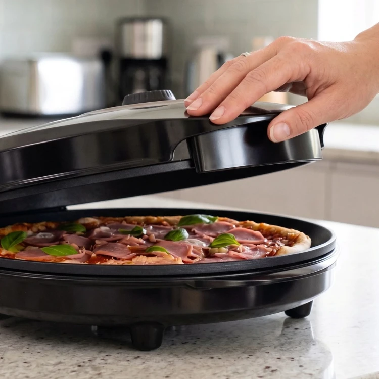 ELDOM URZADZENIE DO PIZZY ST1000 PIZZO 1450W ŚREDNICA PŁYT 32 CM